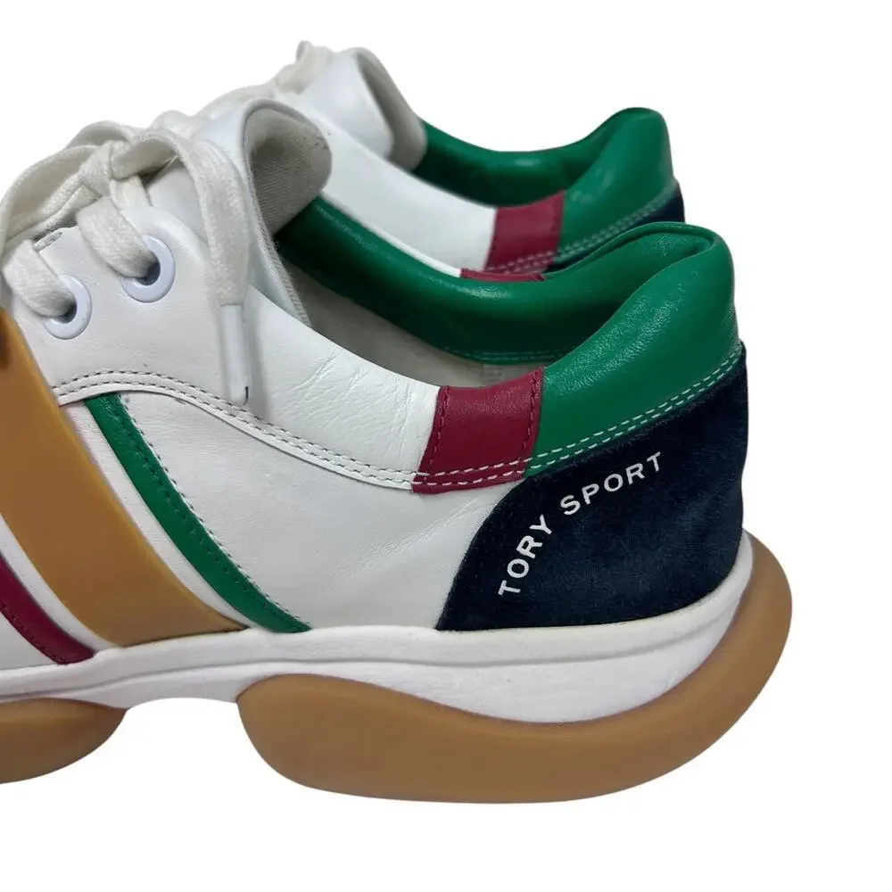 Tory Burch Tory Sport Multicolored Suede Patch Bubble Sneakers 11